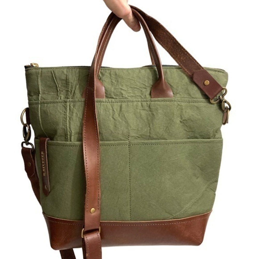 R. Riveter two way tote crossbody bag made in USA